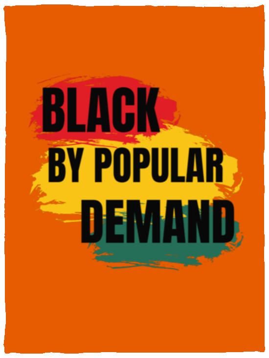 "Black by Popular Demand" Cozy Plush Fleece Blanket - 30x40