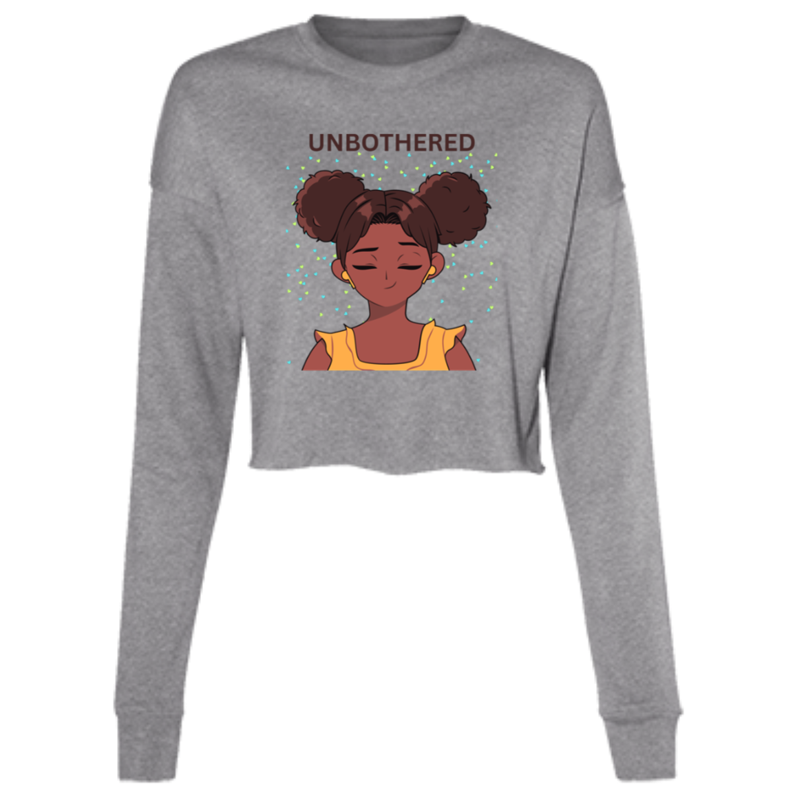 UNBOTHERED - Ladies' Cropped Fleece Crew