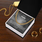 To My Man "Love You Always" Cuban Link Chain