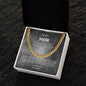 To My Man "Love You Always" Cuban Link Chain
