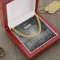 To My Man "Love You Always" Cuban Link Chain