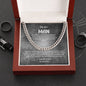 To My Man "Love You Always" Cuban Link Chain