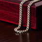 To My Man "Love You Always" Cuban Link Chain