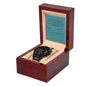 Black Chronographic Watch "For My Dad"