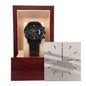 Black Chronograph "Time Stopped for a Moment" Watch