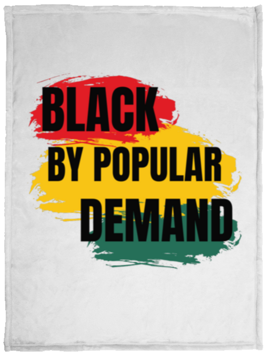 "Black by Popular Demand" Cozy Plush Fleece Blanket - 30x40