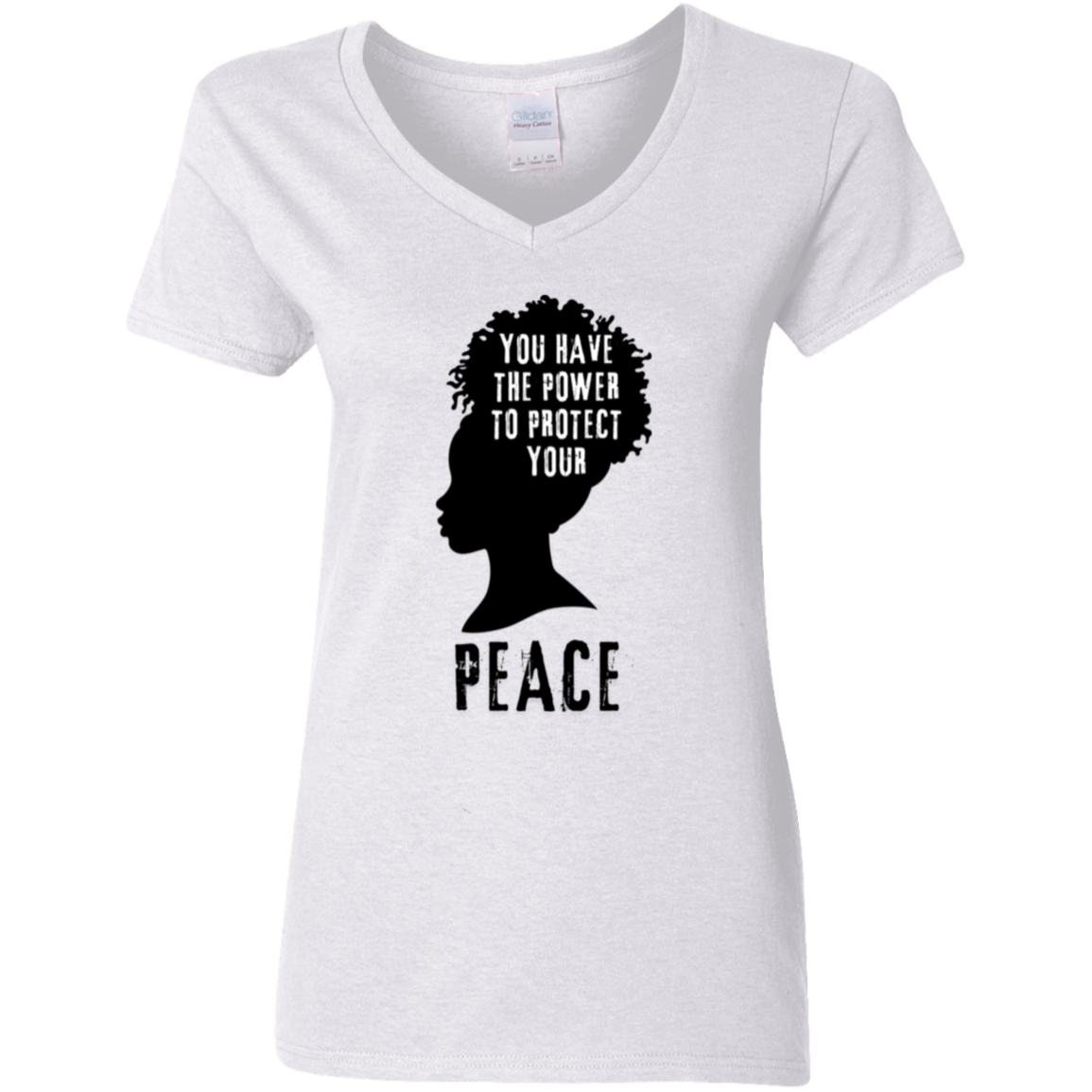 "You have the Power..." 5.3 oz. V-Neck T-Shirt