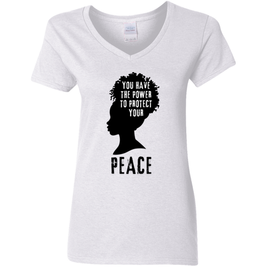 "You have the Power..." 5.3 oz. V-Neck T-Shirt