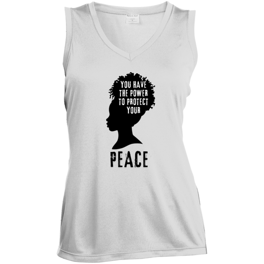 "You have the Power..." Sleeveless V-Neck Performance Tee