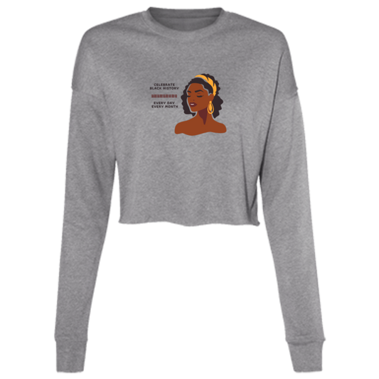 "Celebrate Black History" Ladies' Cropped Fleece Crew