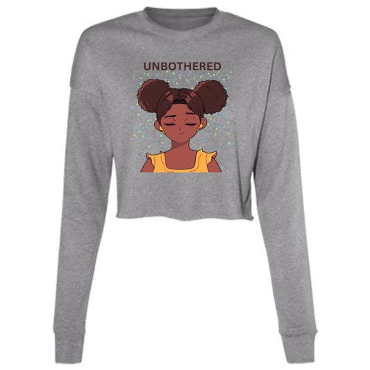 UNBOTHERED - Ladies' Cropped Fleece Crew