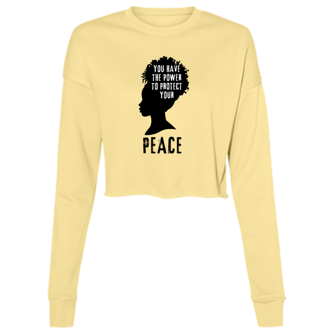 You have the Power..." Cropped Fleece Crew
