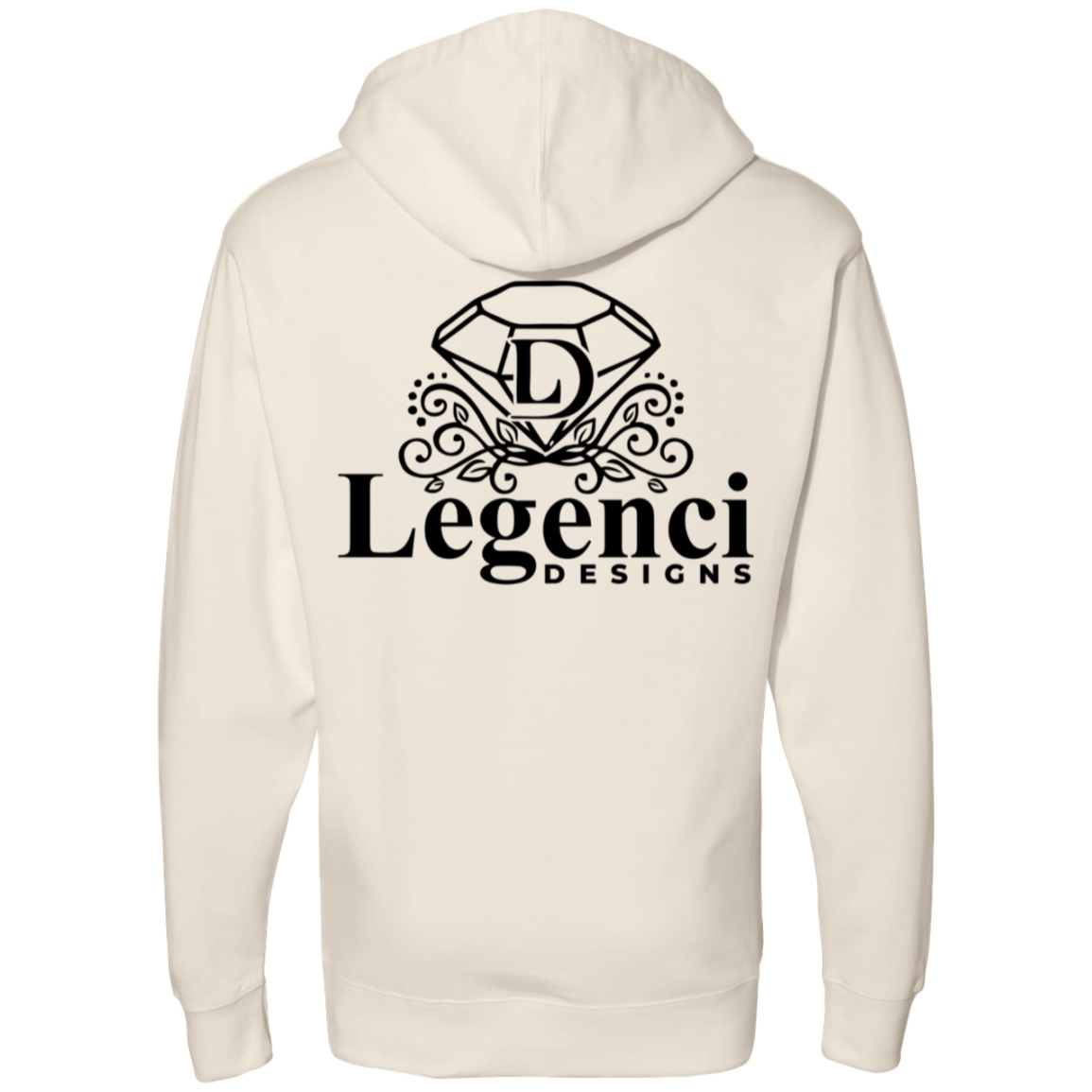 "Legenci Designs Logo" Fleece Hoodie