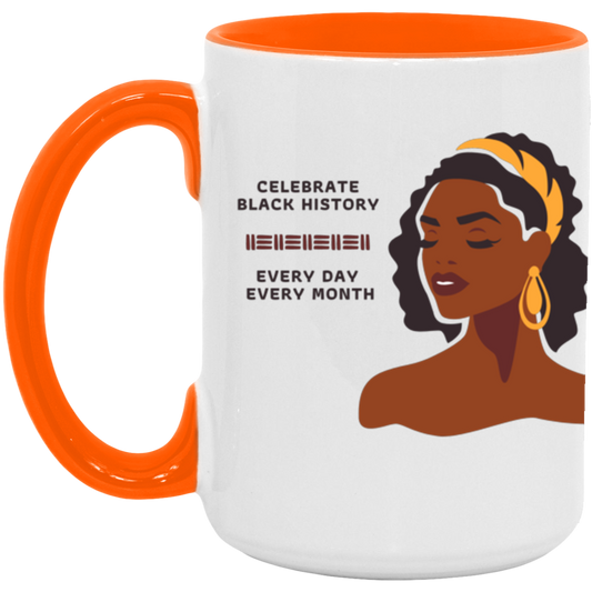 "Celebrate Black History" 15oz Accent Mug