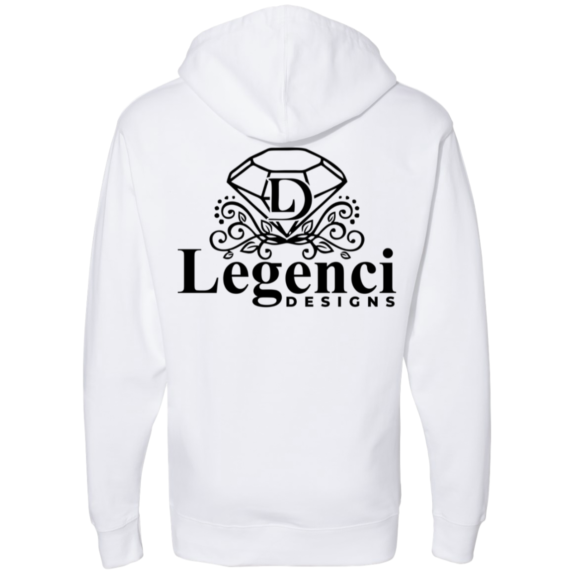 "Legenci Designs Logo" Fleece Hoodie