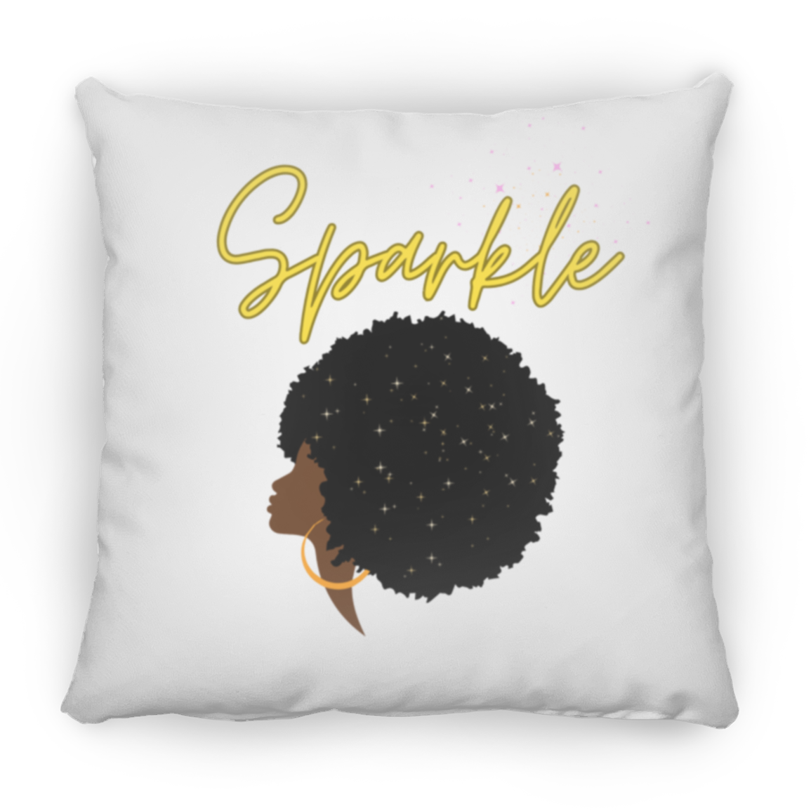 "Sparkle" Medium Square Pillow