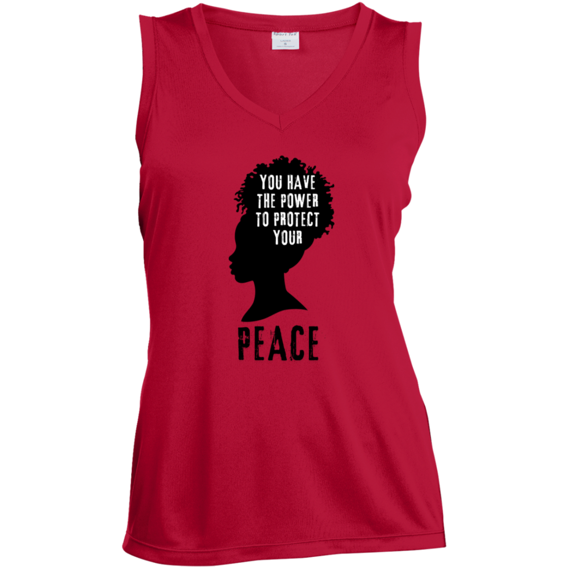 "You have the Power..." Sleeveless V-Neck Performance Tee