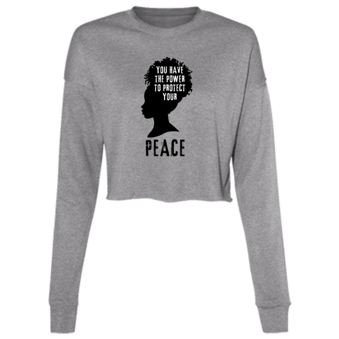 You have the Power..." Cropped Fleece Crew