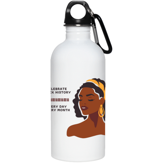 "Celebrate Black History" 20 oz. Stainless Steel Water Bottle