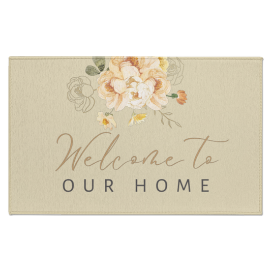 Indoor Doormat "Welcome to Our Home"
