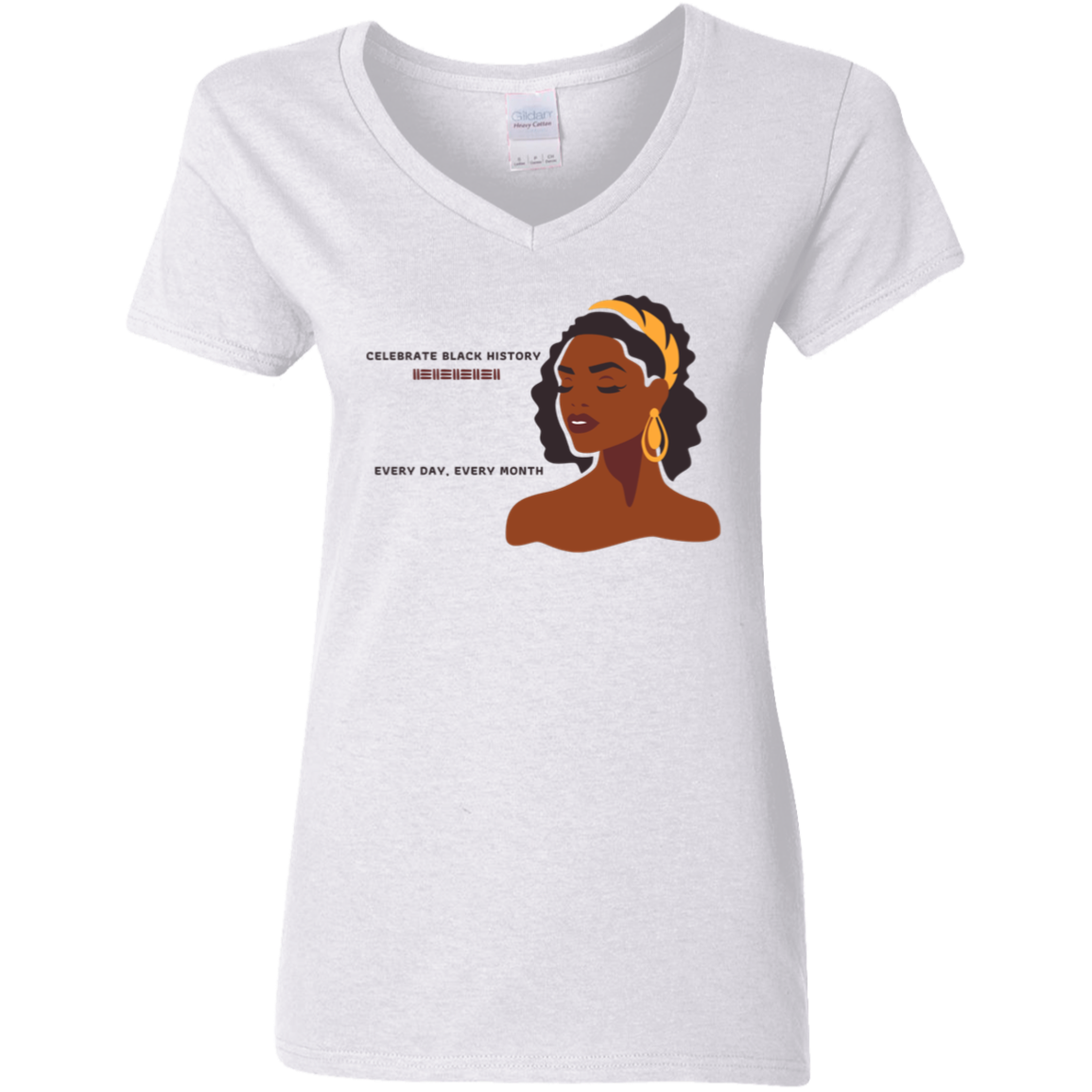 Ladies' 5.3 oz. V-Neck T-Shirt