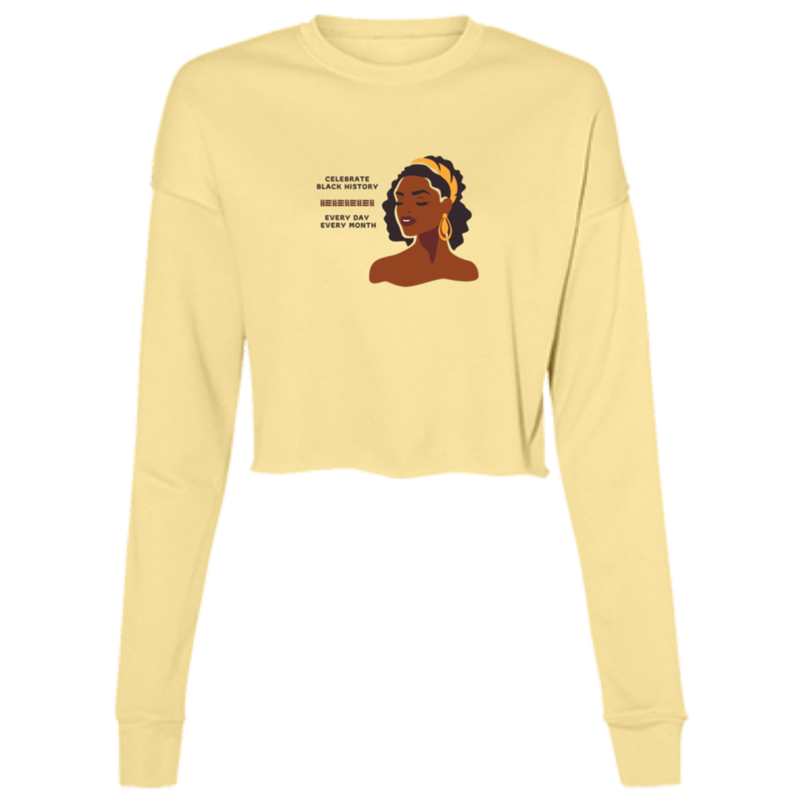 "Celebrate Black History" Ladies' Cropped Fleece Crew