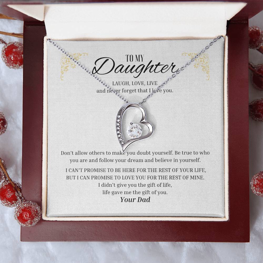 Forever Love "Laugh, Love, Live - From Dad" Necklace