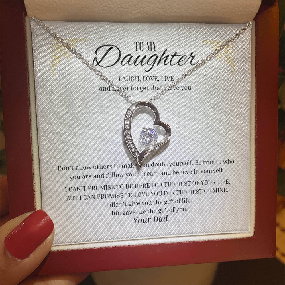 Forever Love "Laugh, Love, Live - From Dad" Necklace