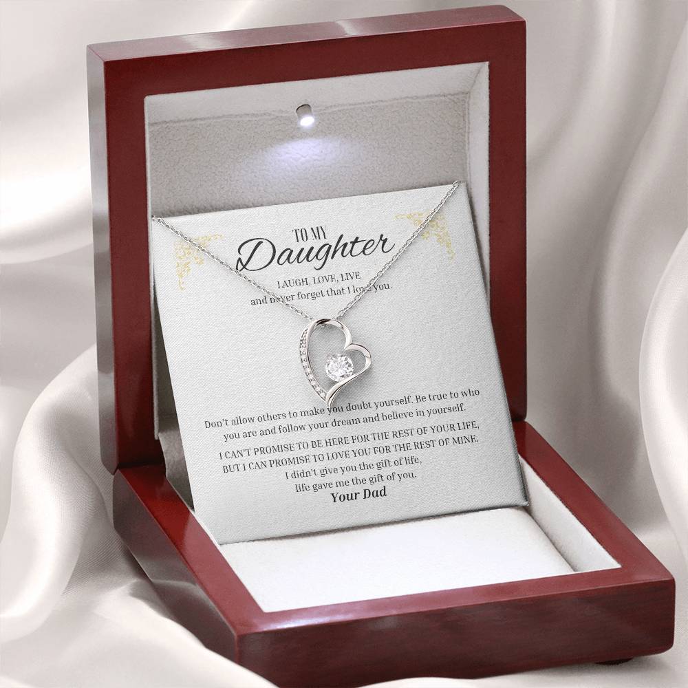 Forever Love "Laugh, Love, Live - From Dad" Necklace
