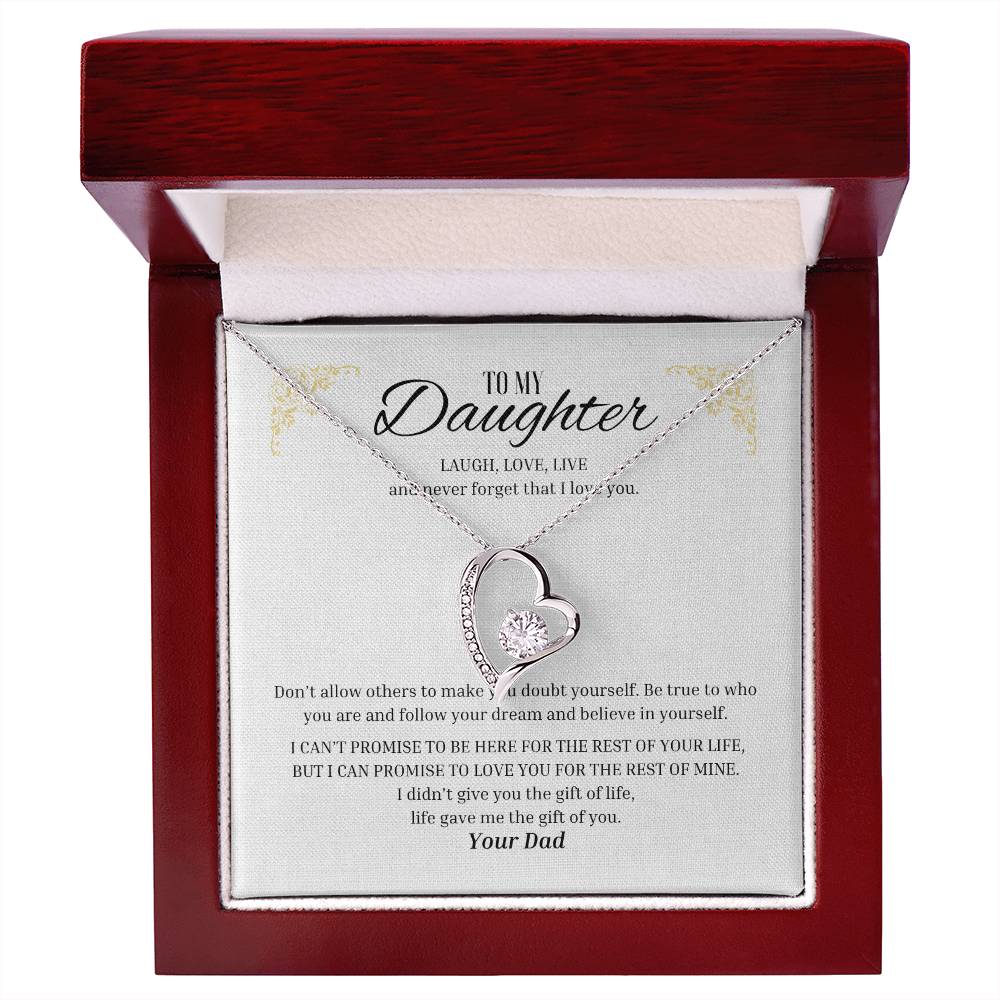 Forever Love "Laugh, Love, Live - From Dad" Necklace