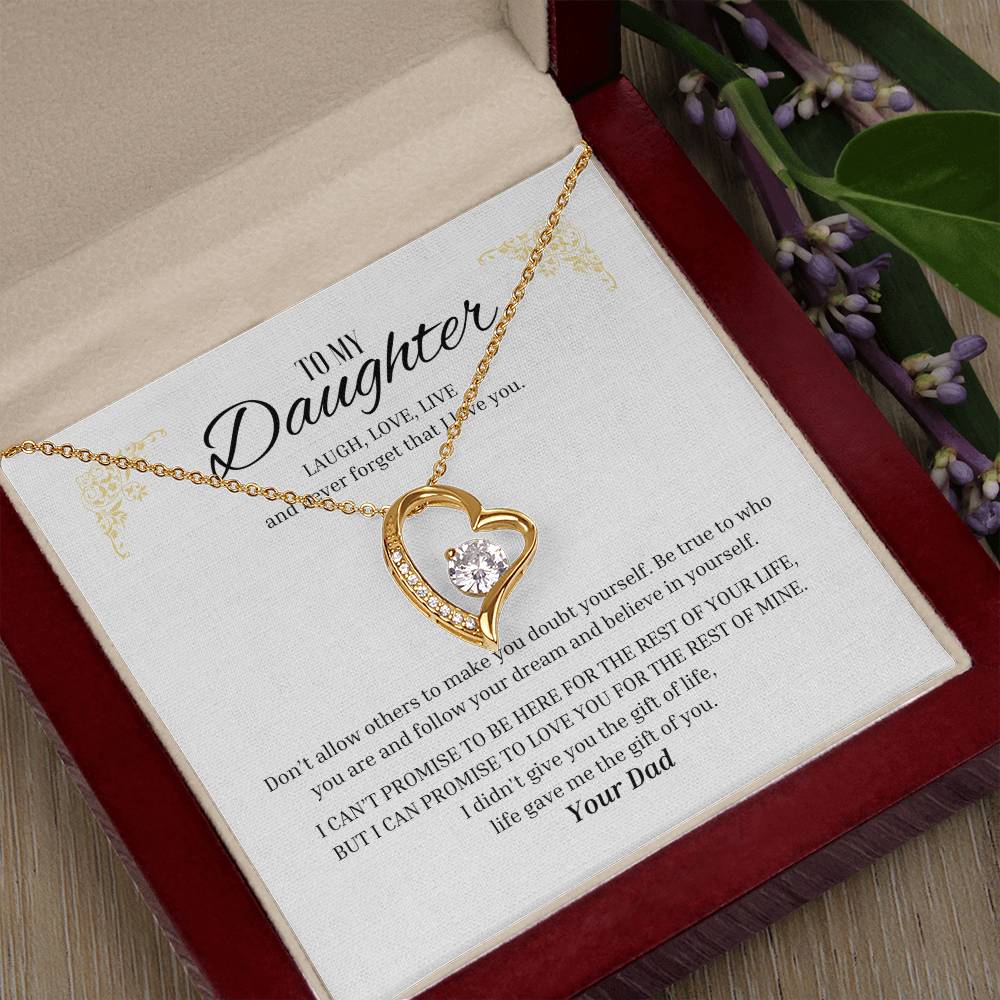 Forever Love "Laugh, Love, Live - From Dad" Necklace
