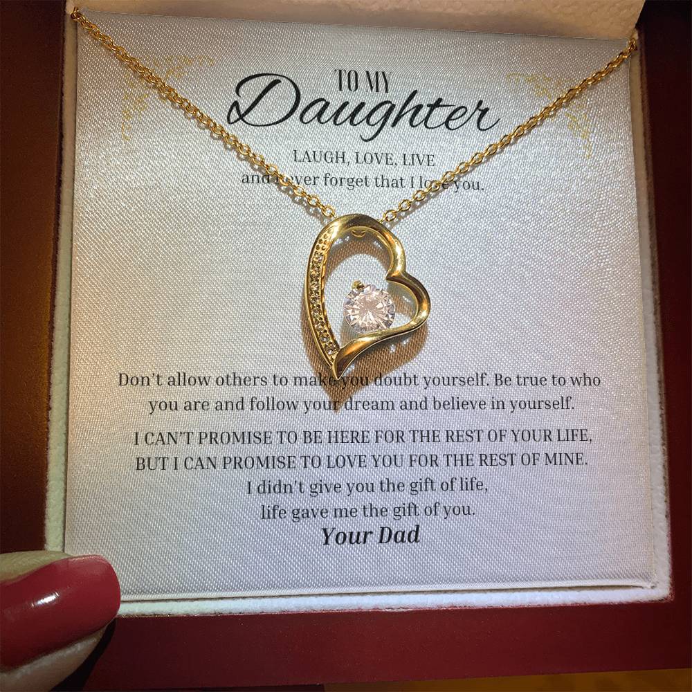 Forever Love "Laugh, Love, Live - From Dad" Necklace