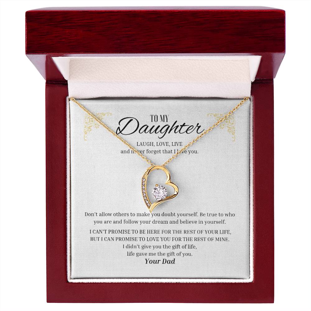 Forever Love "Laugh, Love, Live - From Dad" Necklace
