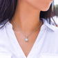 Eternal Hope Necklace – Cushion Cut CZ Crystal Pendant, Elegant & Timeless Gift for Her