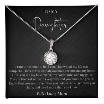 To My Daughter "The Best of Me" Hope Necklace