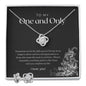 Love Knot "To My One & Only" Necklace and Earring Set