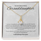"To My Beautiful Granddaughter" Alluring Necklace