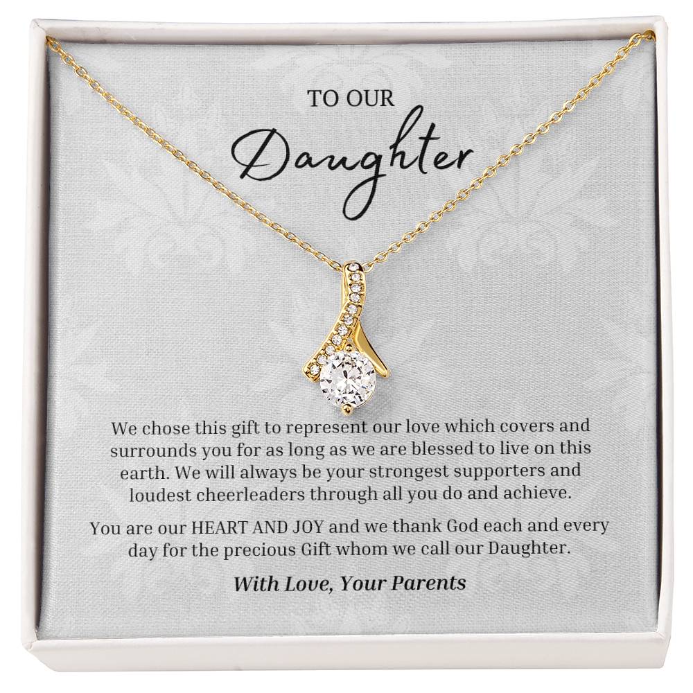 "To Our Heart and Joy" Allure Necklace for Our Daughter