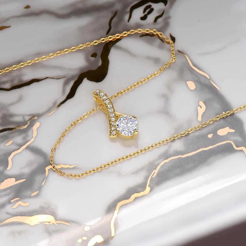 "To my Soulmate - I am Where I Belong" Alluring Beauty Necklace