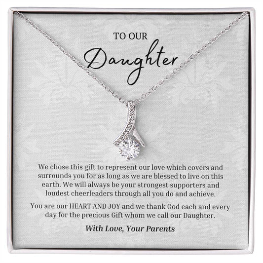 "To Our Heart and Joy" Allure Necklace for Our Daughter