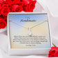 "To my Soulmate - I am Where I Belong" Alluring Beauty Necklace