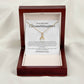 "To My Beautiful Granddaughter" Alluring Necklace