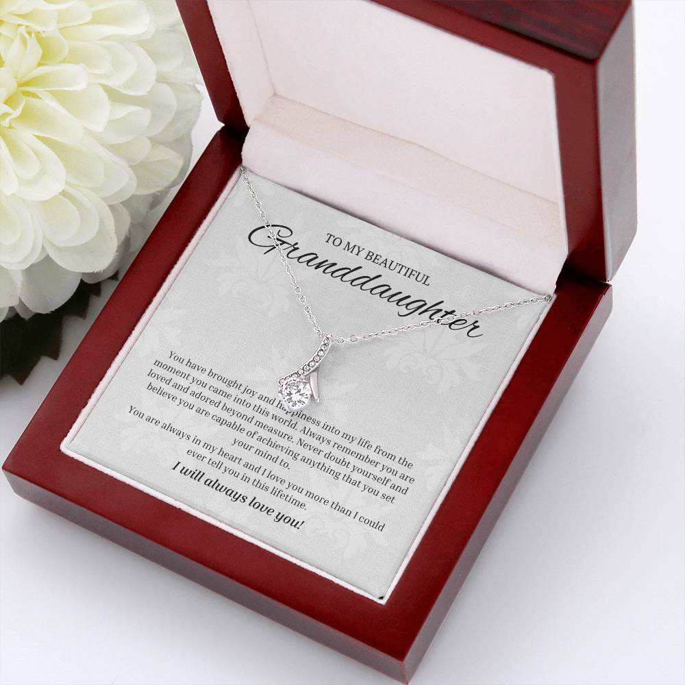 "To My Beautiful Granddaughter" Alluring Necklace