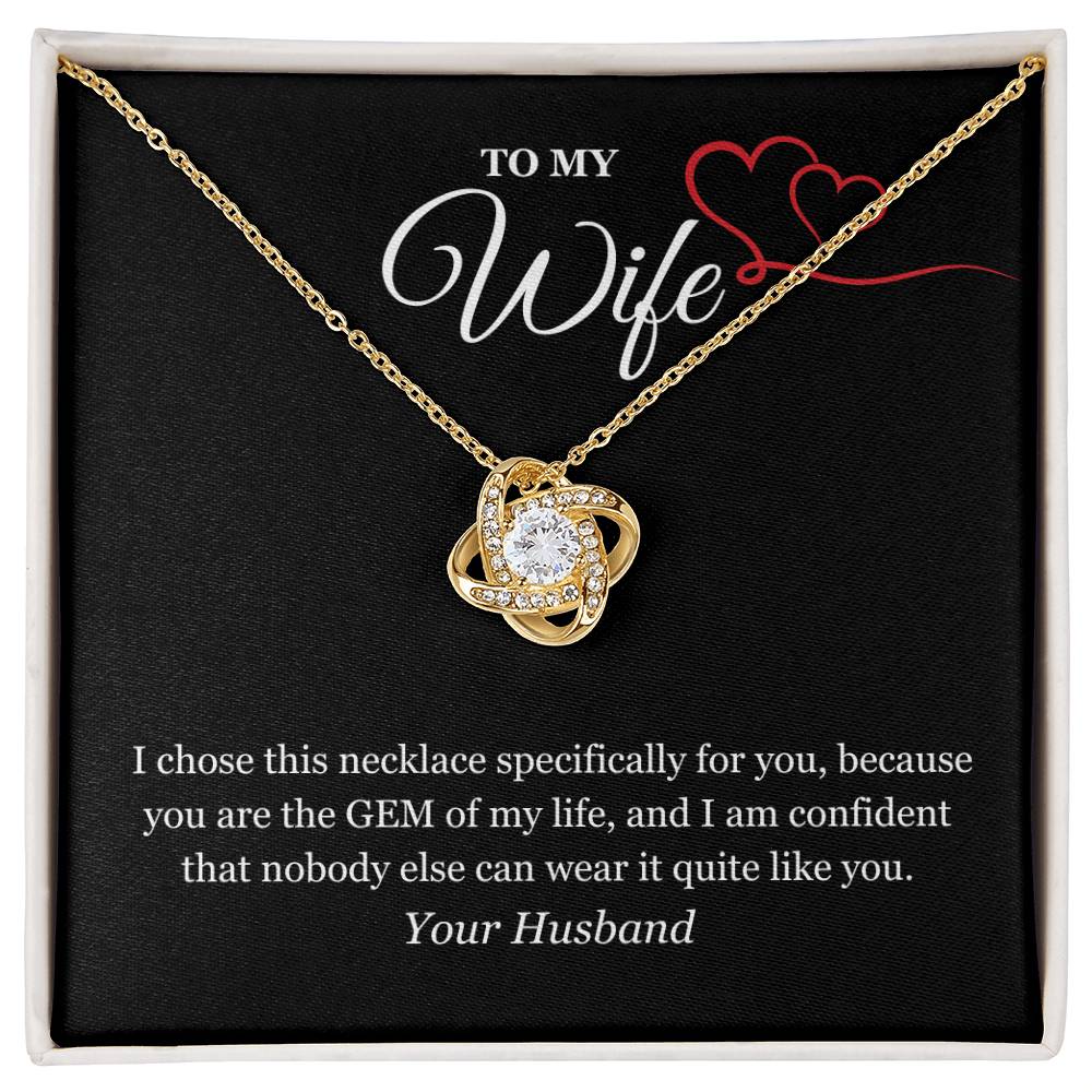 Love Knot Necklace for My Wife