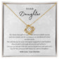"Parents Heart and Joy" Love Knot Necklace