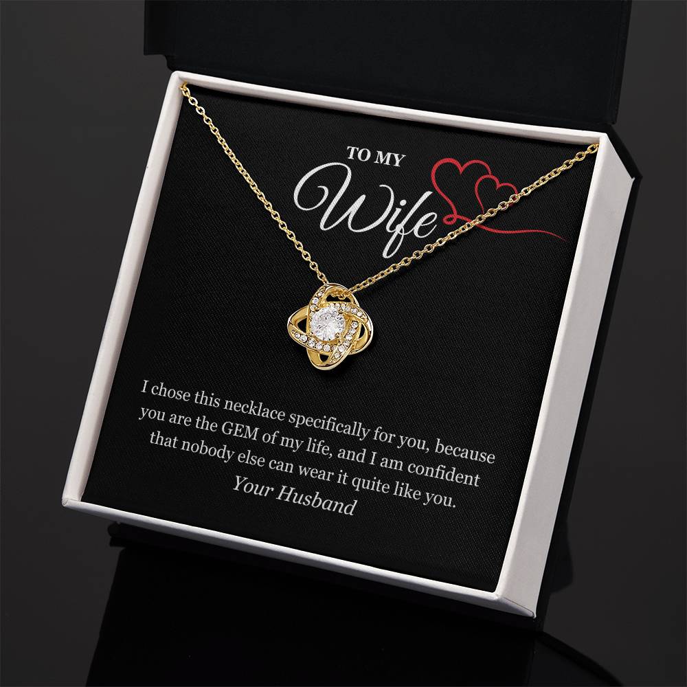 Love Knot Necklace for My Wife