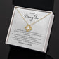 "Parents Heart and Joy" Love Knot Necklace