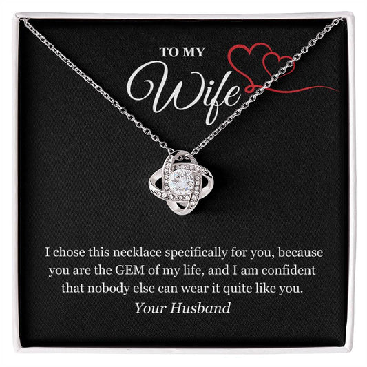Love Knot Necklace for My Wife