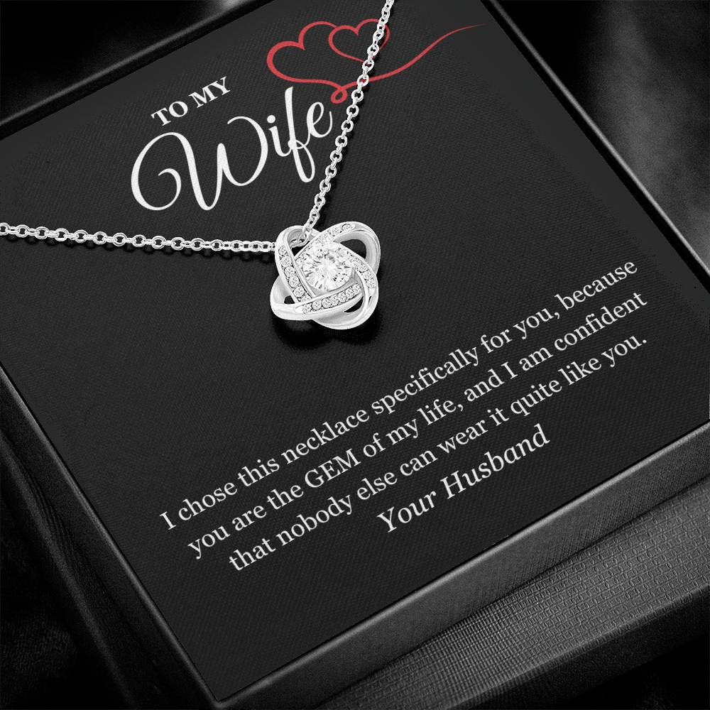 Love Knot Necklace for My Wife