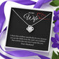Love Knot Necklace for My Wife